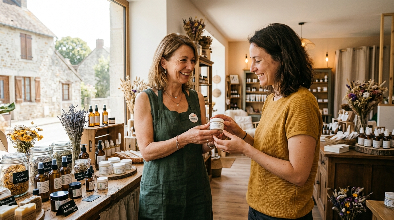 Nos partenaires réels qui prennent soin de vous
Voici des exemples concrets de commerçants et associations présents sur PROXIreduc-28 et utiles pour votre routine beauté et vos besoins du quotidien :