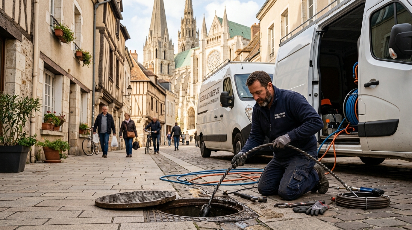 Débouchage de canalisation à Chartres : conseils pratiques pour agir vite et bien