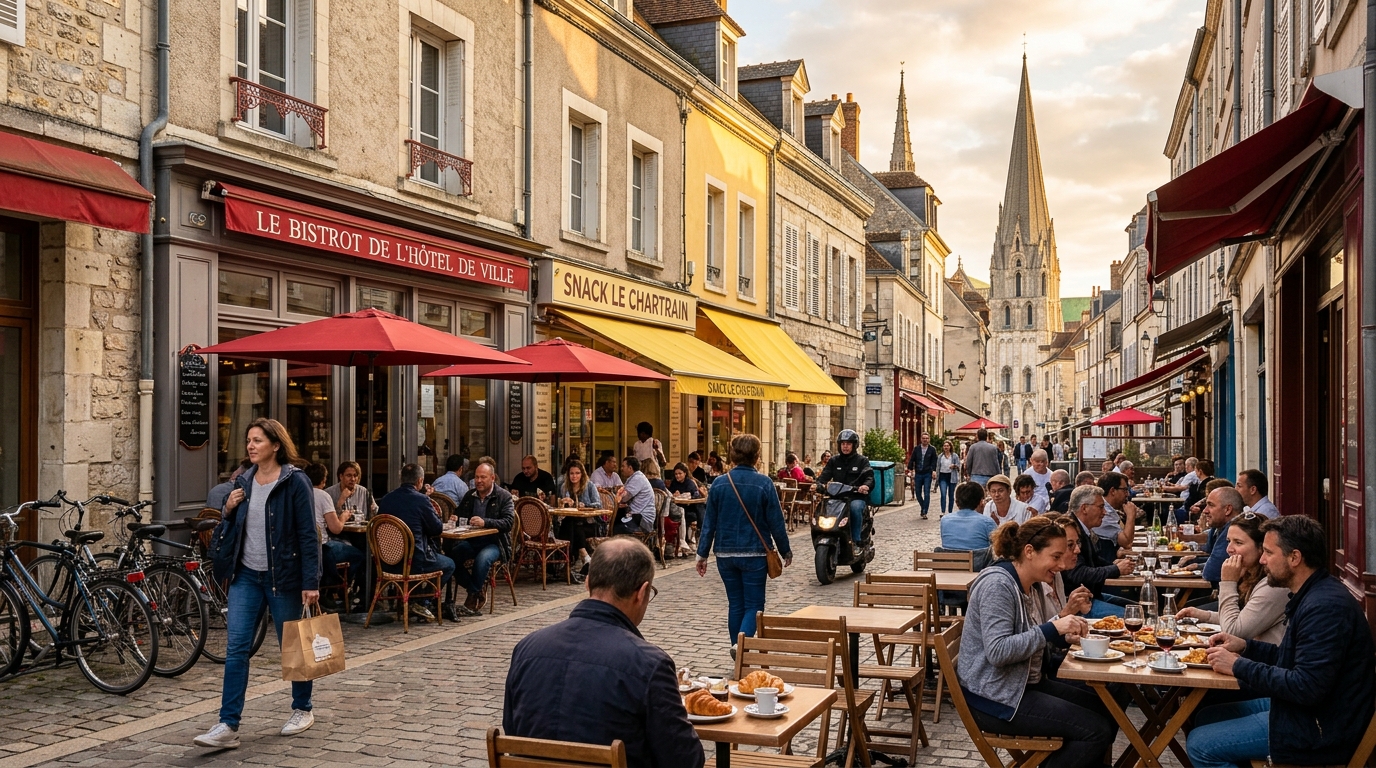 Chartres et alentours: manger malin – guide pratique des restaurants, snacks et cafés à petit prix