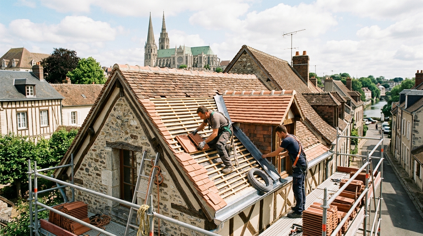 Couverture, rénovation et entretien de l’habitat à Chartres et en Eure-et-Loir : bien choisir ses artisans